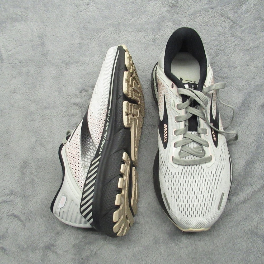 Brooks Womens 6.5B Running Shoes Gray Adrenaline GTS 22 Lightweight Cushioned